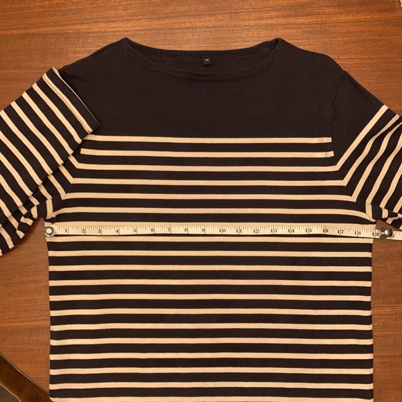 Muji - Unisex Striped Long Sleeve Shirt - Picture 6 of 6